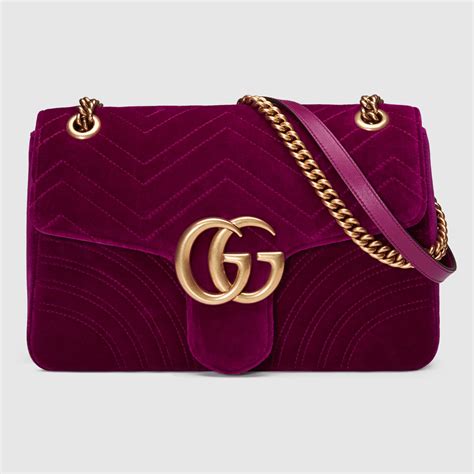 gucci marmont bag velvet